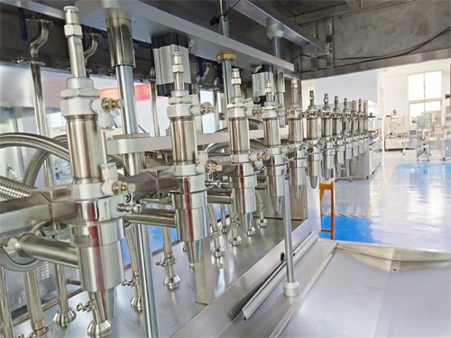 仔細(xì)看，食用油灌裝機(jī)在小包裝食用油中的灌裝流程