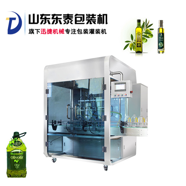 前方高能！快被這款全自動(dòng)橄欖油灌裝機(jī)帥哭了